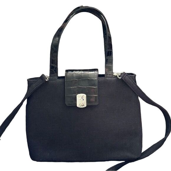 Lauren Ralph Lauren Small Handbag /Crossbody Bag BLACK - Picture 1 of 15